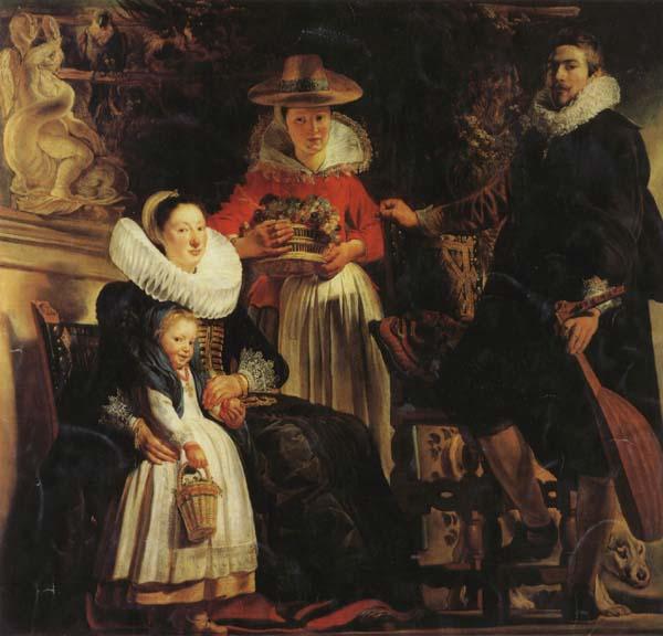 Jacob Jordaens The Artist and His Family in a Garden France oil painting art